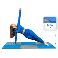 Blue and grey exercise puzzles THUNDER 60x60x1cm