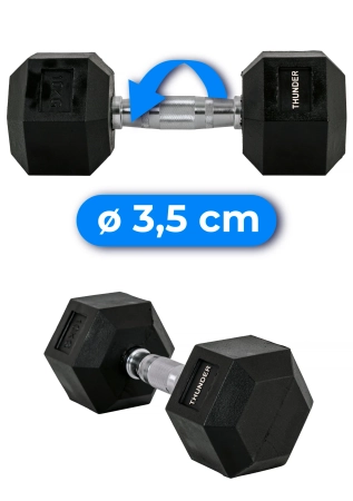 Hantla hexagonalna 10 kg THUNDER