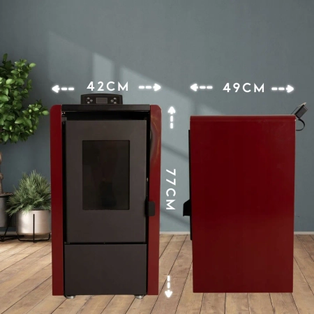 Piec na pellet LEYLA RED 6,3 kW