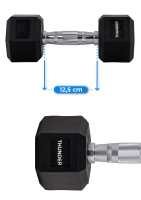 Hexagonal dumbbell THUNDER 7.5 kg