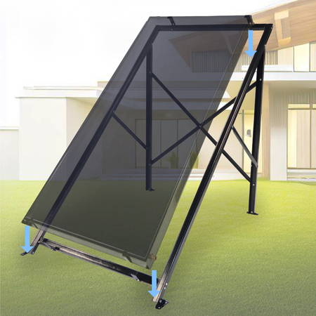 Frame for one 2,5m flat plate collector