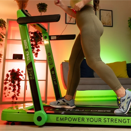 THUNDER RACE-GREEN electric treadmill