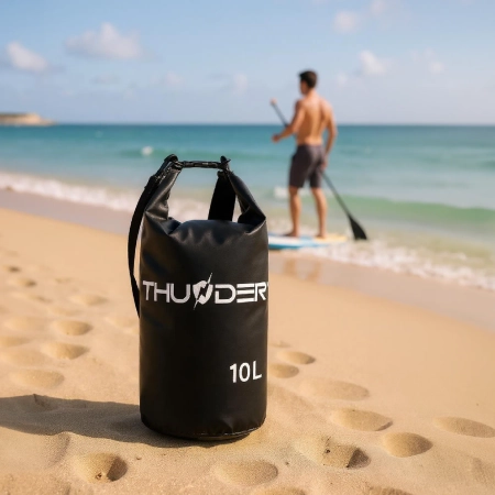 Geantă impermeabilă 10 L THUNDER negru