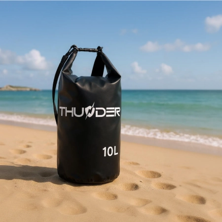 Geantă impermeabilă 10 L THUNDER negru