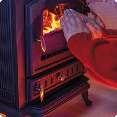 MILTRA 7 kW cast iron wood stove