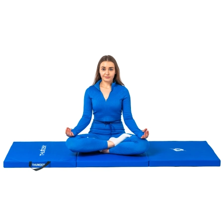 Gymnastic mat blue 180x60x4 THUNDER