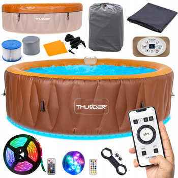 Dmuchane Jacuzzi ogrodowe THUNDER MOCHA
