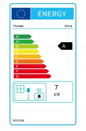 Piec żeliwny na drewno MILTRA 7 kW