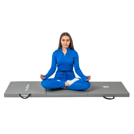 Gymnastic mat grey 180x60x4 THUNDER