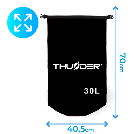 Geantă impermeabilă 30 L THUNDER negru