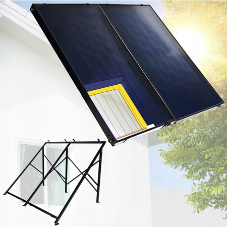 Flat plate solar collector 2x 2m by THUNDER