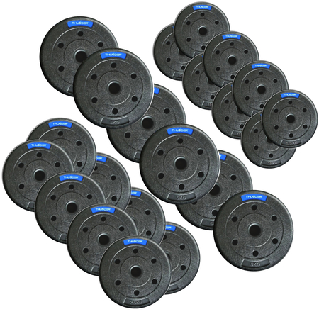Zestaw obciążeń bitumicznych marki THUNDER 6x 5 kg + 8x 2,5 kg + 8x 1,25 kg
