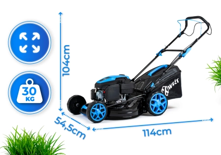 Hexwelt petrol lawnmower HW-KS-200 51cm 3,8kW with drive