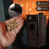 SOPHIA BLACK 8.1 kW pellet stove