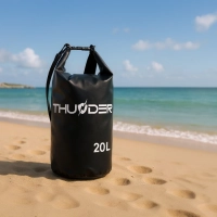 Geantă impermeabilă 20 L THUNDER negru