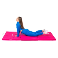 Gymnastic mat pink 197x100x5 THUNDER