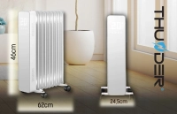 Grzejnik olejowy THUNDER SIMPLE-WHITE - 2500W