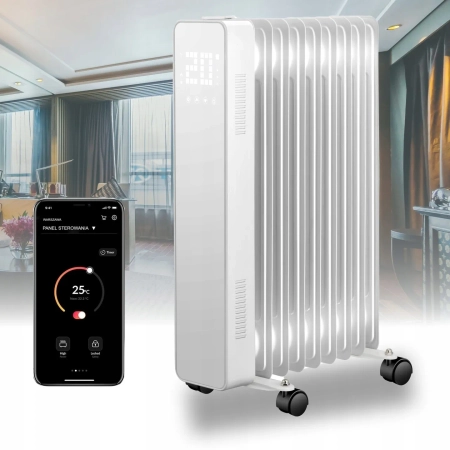 Grzejnik olejowy THUNDER SIMPLE-WHITE - 2500W