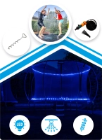THUNDER INSIDE ULTRA 10FT (305 cm) BLUE trampoline