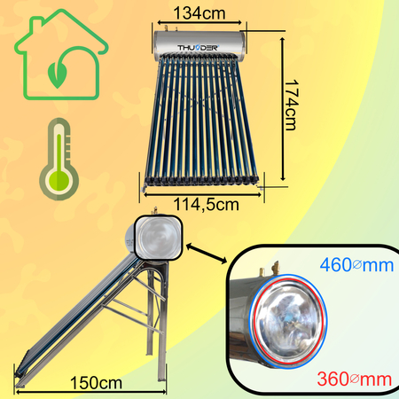 Pressure collector with THUNDER 150L tank