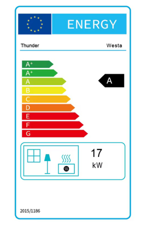 Piec żeliwny na drewno WESTA 17 kW
