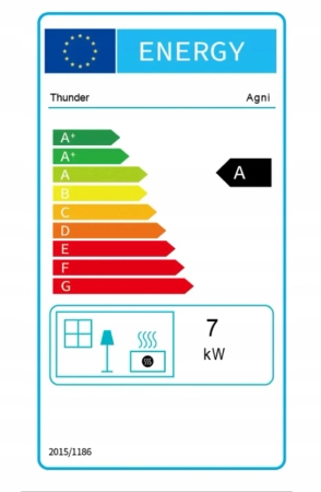 Piec żeliwny na drewno AGNI 7 kW