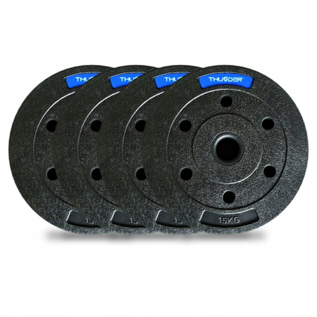 Zestaw obciążeń bitumicznych marki THUNDER 4x 15 kg