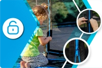 THUNDER INSIDE ULTRA 10FT (305 cm) BLUE trampoline