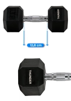 Hantla hexagonalna 12,5 kg THUNDER