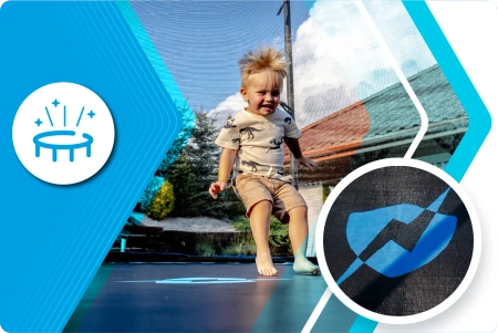 Trampolina THUNDER INSIDE ULTRA 8FT (244cm) BLUE