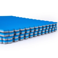 Blue and grey exercise puzzles THUNDER 60x60x2cm
