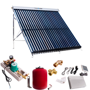 Zestaw solarny z jednym kolektorem próżniowym 25 bez kabla solarnego i bez zbiornika