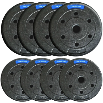 Zestaw obciążeń bitumicznych marki THUNDER 4x 2,5 kg + 4x 5 kg