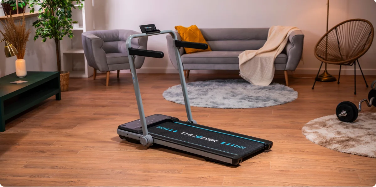 Bieżnia elektryczna THUNDER IMPACT-SILVER - obrazek 6