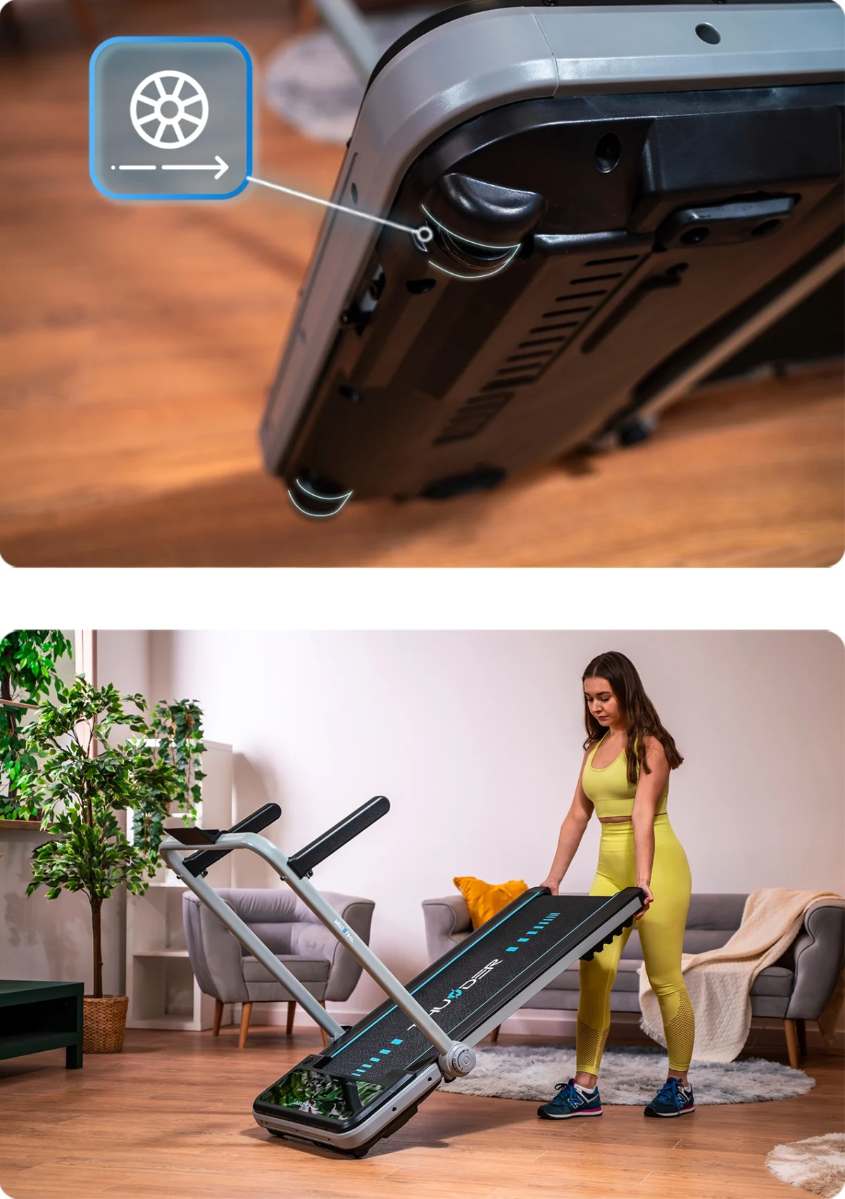 Bieżnia elektryczna THUNDER IMPACT-SILVER - obrazek 2