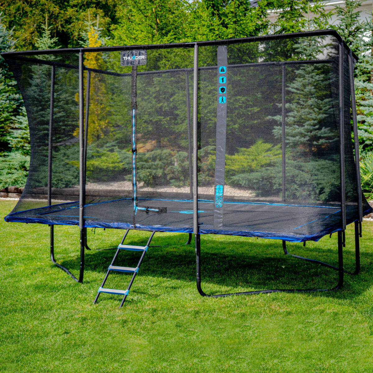 Trampolina ogrodowa THUNDER OUTSIDE PHENOM 10FT*14FT BLUE - obrazek 3