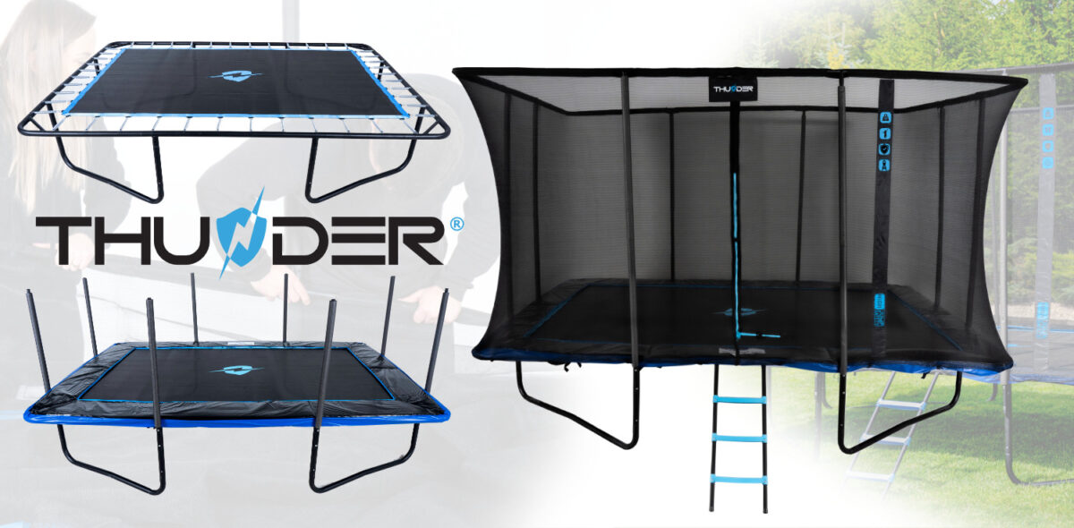 Trampolina ogrodowa THUNDER OUTSIDE PHENOM 10FT*14FT BLUE - obrazek 8