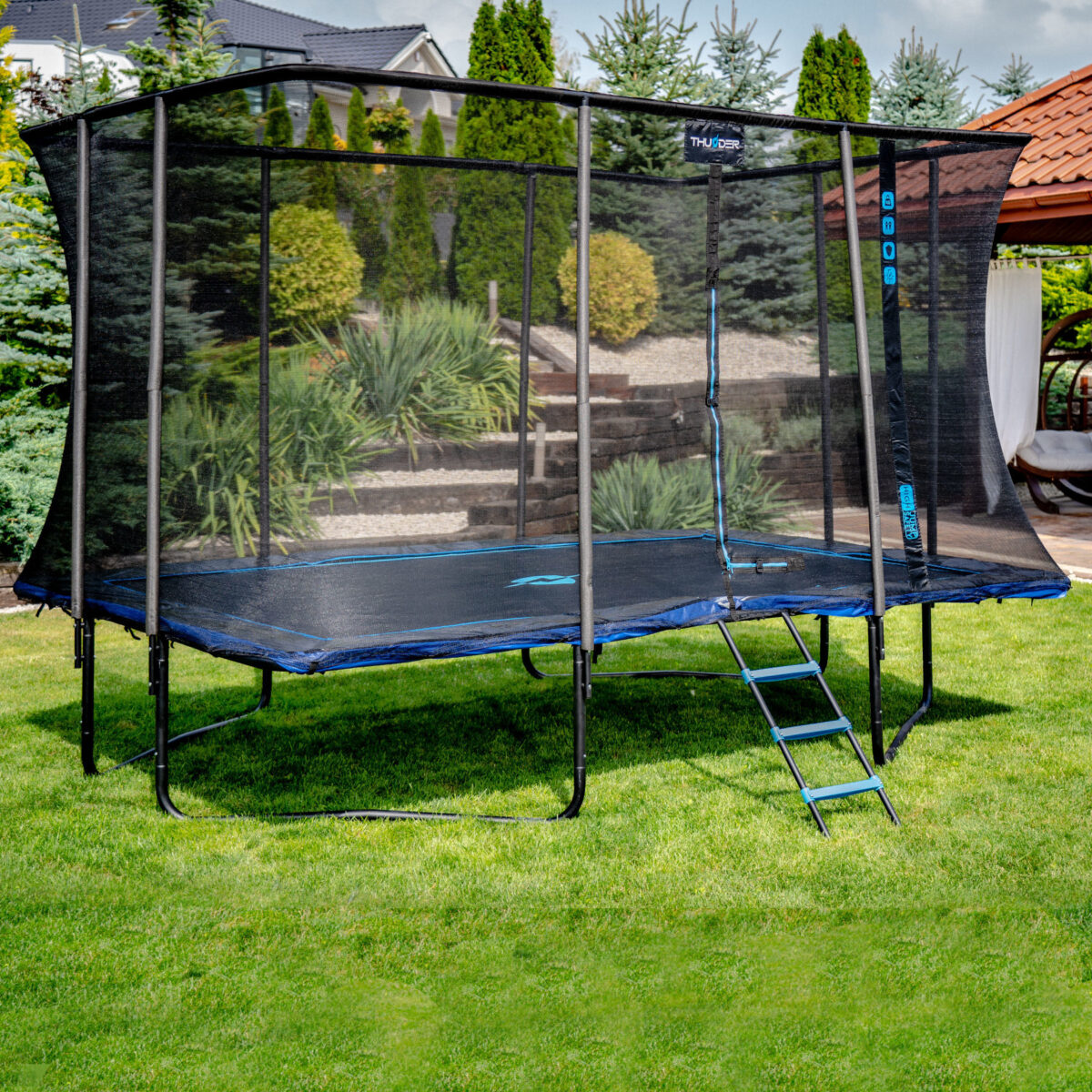 Trampolina ogrodowa THUNDER OUTSIDE PHENOM 10FT*14FT BLUE - obrazek 9