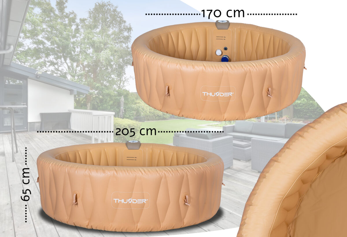 Dmuchane Jacuzzi ogrodowe THUNDER LATTE - obrazek 2