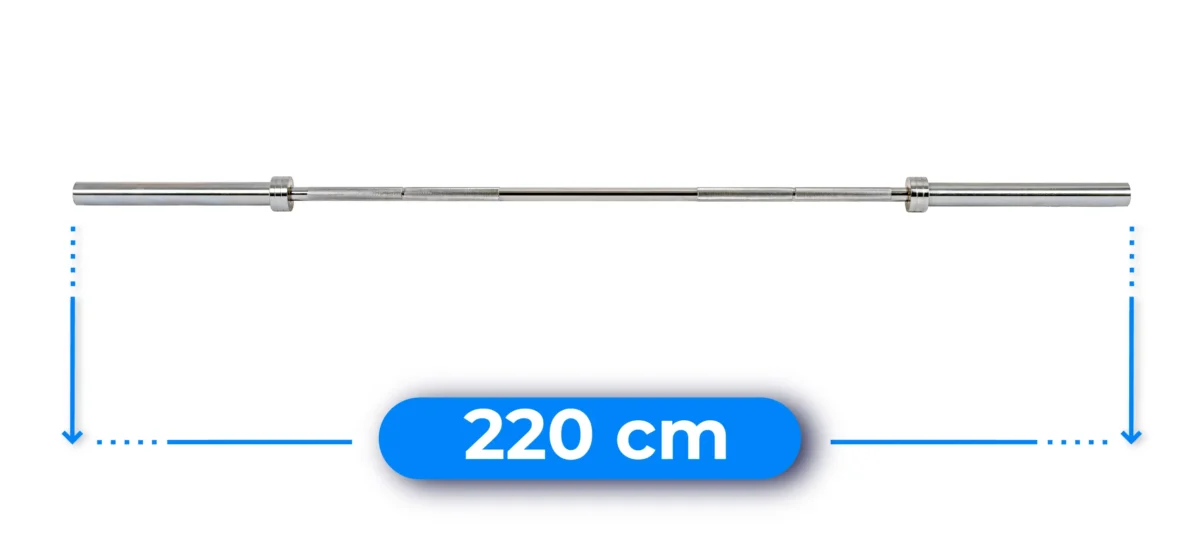 Gryf olimpijski prosty 220 cm THUNDER - obrazek 3