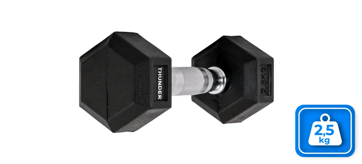 Hantla hexagonalna 2,5 kg marki THUNDER - obrazek 3