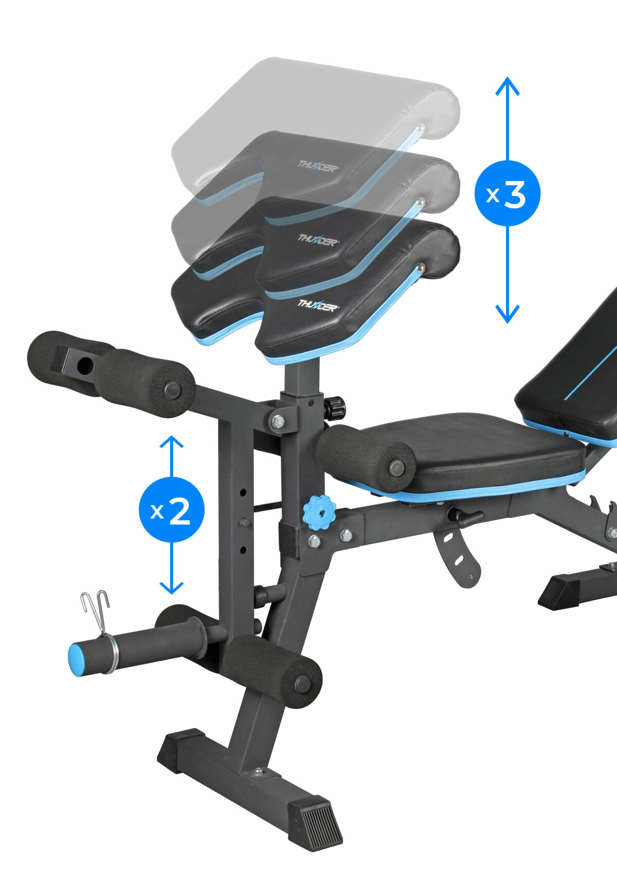 Ławka treningowa THUNDER CROUL - obrazek 8