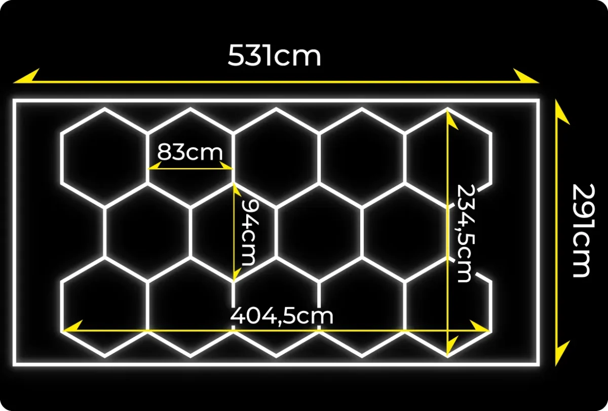 Modułowy system oświetleniowy LumiOn LO-1 531 x 291 cm - obrazek 2