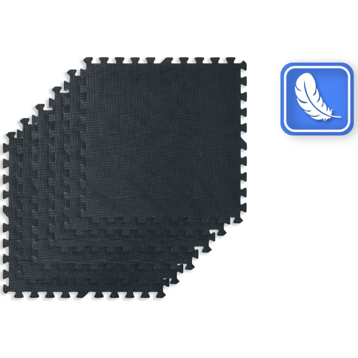 Puzzle do ćwiczeń czarne 60x60 THUNDER - obrazek 4