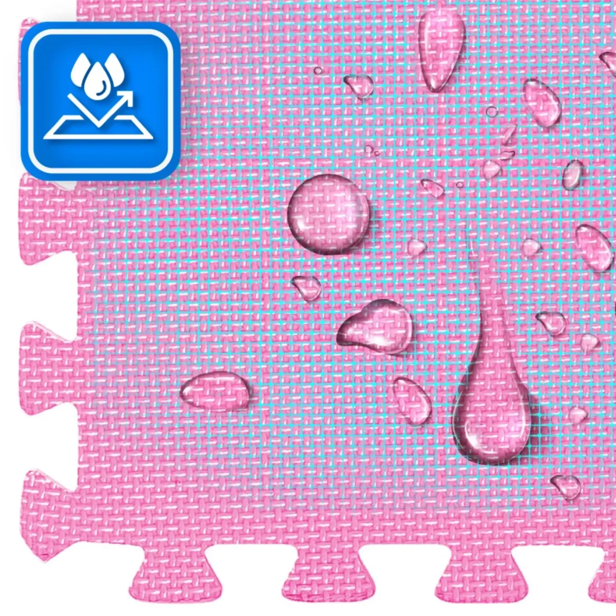 Puzzle do ćwiczeń różowo-szare 60×60 THUNDER - obrazek 6
